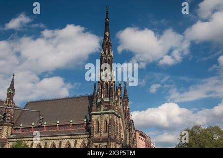 Il monumento storico Mt. Vernon Place United Methodist Church a Baltimora, Maryland. Foto Stock