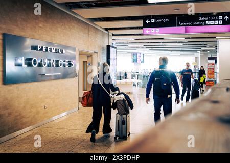 Aeroporto di Edimburgo, Premium Lounge Foto Stock