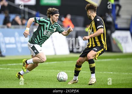 Arnhem, Paesi Bassi. 28 aprile 2024. ARNHEM, 28-04-2024, GelreDome, calcio, Eredivisie olandese, stagione 2023/2024, partita tra Vitesse e fortuna Sittard, fortuna Sittard giocatore Alen Halilovic credito: Pro Shots/Alamy Live News Foto Stock