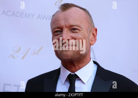 Dublino, Irlanda. 20 aprile 2024. Richard Dormer arriva sul Red carpet all'Irish Film and Television Awards (IFTA), Dublin Royal Convention Centre. Crediti: Doreen Kennedy/Alamy Live News. Foto Stock