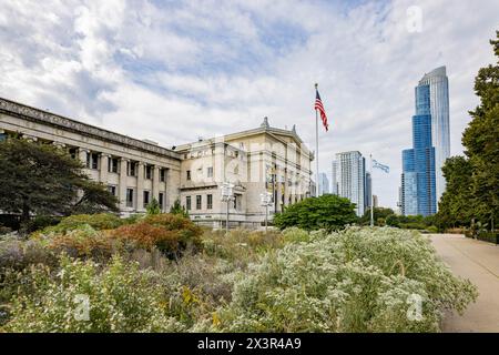 Chicago, 4 ottobre 2023 - Vista panoramica del Field Museum Foto Stock