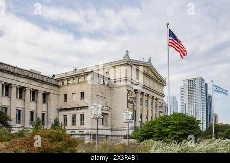 Chicago, 4 ottobre 2023 - Vista panoramica del Field Museum Foto Stock