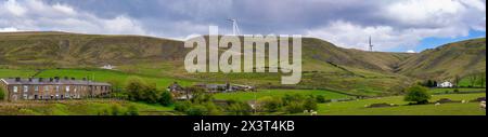 Immagine panoramica della campagna di Edenfield nella Greater Manchester. Foto Stock