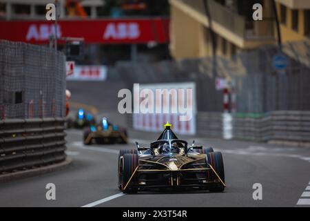 02 VANDOORNE Stoffel (bel), DS Penske, DS e-Tense FE23, azione durante l'ePrix di Monaco 2024, 6° incontro del Campionato Mondiale ABB FIA Formula e 2023-24, sul circuito di Monaco dal 25 al 27 aprile 2024 a Monaco Foto Stock