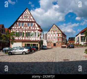 Stadtansichten - Stadtzentrum Neubulach Foto Stock