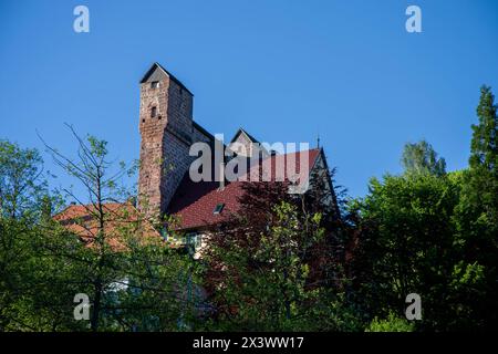 Schild Burg a Berneck nel Baden-Württemberg Foto Stock