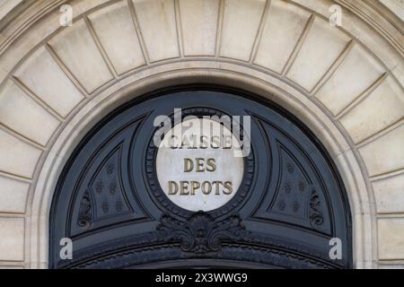 Francia, Parigi, 75, 7th arrondissement, Quai Anatole France, Caisse des Depot et Shipment (fondo depositi e spedizioni) Foto Stock
