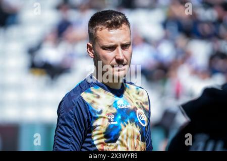 Odense, Danimarca. 28 aprile 2024. Tom Trybull di OB visto prima del 3F Superliga match tra Odense BK e Hvidovre IF al Nature Energy Park di Odense. (Credito fotografico: Gonzales Photo - Kent Rasmussen). Foto Stock