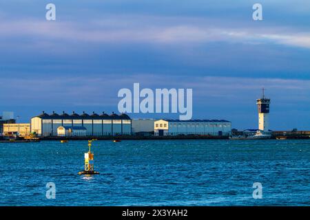 Francia, Manche (50) Cherbourg-en-Cotentin, porto Foto Stock