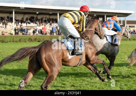 Terza gara a Wincanton, handicap Chase, giovedì 20 gennaio 2022 Foto Stock