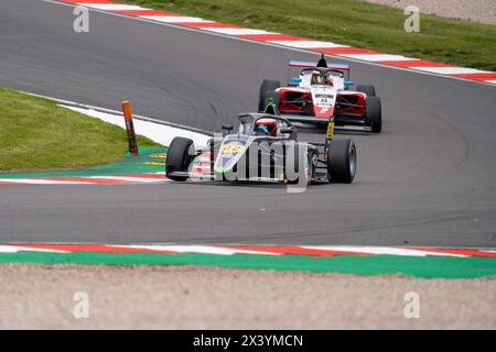 Joel BERGSTROM 22 JHR Developments Qualifying Donington Park at Donington Park, Derby, Inghilterra il 27 aprile 2024. Foto di Chris Williams. Noi editoriali Foto Stock