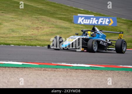 Rowan CAMPBELL-PILLING 42 Phinsys by Argenti Qualifying Donington Park a Donington Park, Derby, Inghilterra il 27 aprile 2024. Foto di Chris Williams. Ed Foto Stock