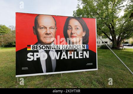 Manifesto della campagna, Germania, elezioni europee, 2024 Foto Stock
