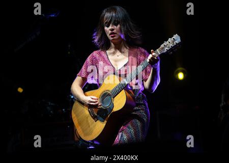 Milano, Italia. 8 settembre 2022. La cantautrice italiana Carmen Consoli si esibisce dal vivo durante un concerto al ponte crediti: NurPhoto SRL/Alamy Live News Foto Stock