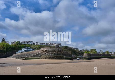 Saundersfoot Harbour, Saunderfoot, Pembrokeshire, Galles Foto Stock