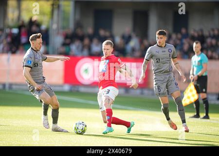 Silkeborg, Danimarca. 29 aprile 2024. Superliga match tra Silkeborg IF e FC Midtjylland al Jysk Park di Silkeborg lunedì 29 aprile 2024. (Foto: Bo Amstrup/Scanpix 2024) credito: Ritzau/Alamy Live News Foto Stock