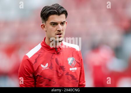 Utrecht, Paesi Bassi. 29 aprile 2024. UTRECHT, 29-04-2024, stadio Galgenwaard, Keuken Kampioen Divisie, calcio olandese, stagione 2023/2024, durante la partita Jong Utrecht - ADO, Jong FC Utrecht giocatore Wessel Kooy credito: Pro Shots/Alamy Live News Foto Stock