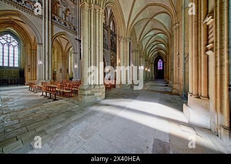 Francia. Normandia. Dipartimento della Manche. Coutanze. Cattedrale. Foto Stock