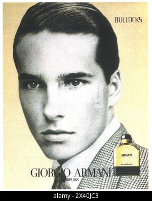 1988 Giorgio Armani Cologne ad - "Bullock's" Foto Stock