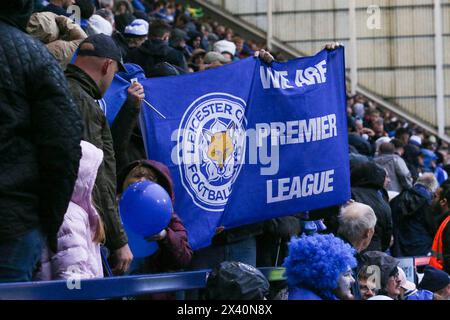 Preston, Regno Unito. 29 aprile 2024. Flag Premier League durante il Preston North End FC vs Leicester City FC Sky BET EFL Championship match a Deepdale, Preston, Inghilterra, Regno Unito il 29 aprile 2024 Credit: Every Second Media/Alamy Live News Foto Stock