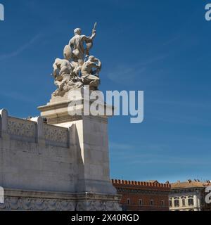 Monumento nazionale Vittorio Emanuele II e Tomba del Milite Ignoto a Roma; Roma, Italia Foto Stock