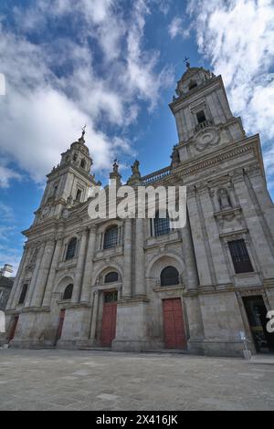 Lugo, Spagna - 29 aprile 2024: La cattedrale, parte del Patrimonio Mondiale dell'Umanità. Cattedrale di Lugo Foto Stock