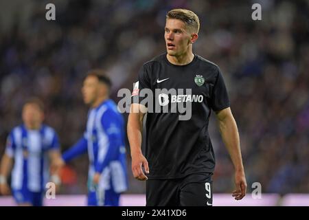 28 aprile 2024: Dragon Stadium, Lisbona, Porugal. Campionato portoghese Porto contro Sporting: Viktor Gyokeres dello Sporting Foto Stock