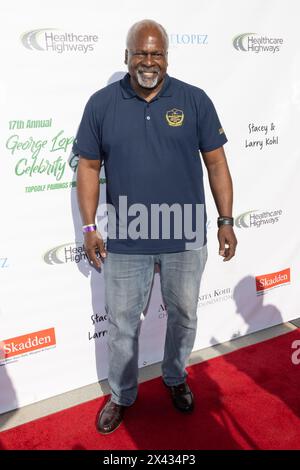 El Segundo, Stati Uniti. 28 aprile 2024. L'attore Kim Estes partecipa agli arrivi del tappeto rosso di George Lopez 17th Annual Celebrity Golf Classic Topgolf Pre-Party Event, a Topgolf il 28 aprile 2024 credito: Vladimir Yazev/Alamy Live News. Foto Stock