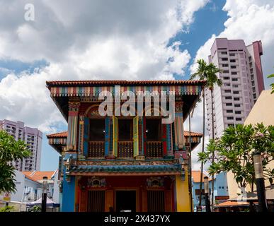 Ex casa di Tan Teng Niah nel distretto di Little India, a Singapore, in Asia Foto Stock