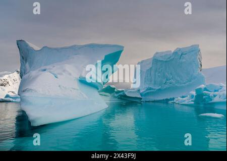 Skontorp cove, Paradise Bay, l'Antartide. Foto Stock