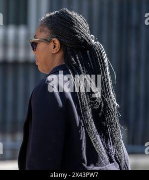 Downing Street, Londra, Regno Unito. 30 aprile 2024. Kemi Badenoch deputato, Segretario di Stato per le imprese e il commercio a Downing Street per la riunione settimanale del gabinetto. Crediti: Malcolm Park/Alamy Live News Foto Stock