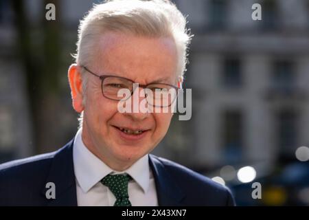 Londra, Regno Unito. 30 aprile 2024. Michael Gove, Segretario di livellamento, ad una riunione di gabinetto. Crediti: Ian Davidson/Alamy Live News Foto Stock