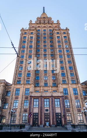 Accademia lettone delle scienze, riga, Lettonia Foto Stock