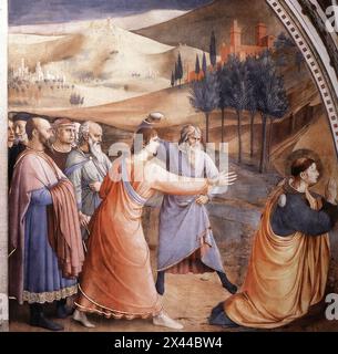 ANGELICO, fra (nato ca. 1400, Vicchio nel Mugello, d. 1455, Roma) la lapidazione di Santo Stefano 1447-49 affresco Cappella Niccolina, Palazzi Pontifici, Vaticano --- parole chiave: --------------- Autore: ANGELICO, fra titolo: La lapidazione di Santo Stefano Time-line: 1401-1450 Scuola: Forma italiana: Pittura tipo: Religioso Foto Stock