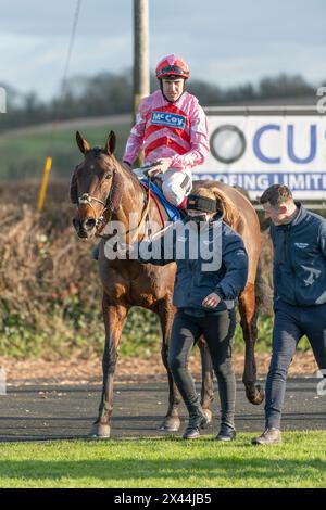 Quarta gara a Wincanton, 20 gennaio 2022, handicap hurdle, Classe 3 Foto Stock