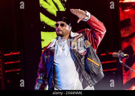 Milano, Italia. 11 luglio 2023. GUE si esibisce dal vivo all'Ippodromo SNAI di Milano, il 10 luglio 2023. (Foto di Mairo Cinquetti/NurPhoto) credito: NurPhoto SRL/Alamy Live News Foto Stock