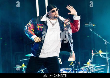 Milano, Italia. 11 luglio 2023. GUE si esibisce dal vivo all'Ippodromo SNAI di Milano, il 10 luglio 2023. (Foto di Mairo Cinquetti/NurPhoto) credito: NurPhoto SRL/Alamy Live News Foto Stock