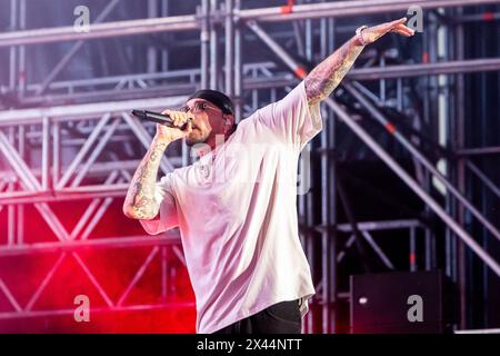 Milano, Italia. 11 luglio 2023. GUE si esibisce dal vivo all'Ippodromo SNAI di Milano, il 10 luglio 2023. (Foto di Mairo Cinquetti/NurPhoto) credito: NurPhoto SRL/Alamy Live News Foto Stock