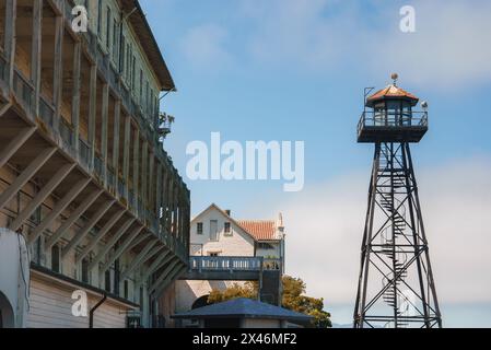 Complesso penitenziario storico di Alcatraz a San Francisco, Stati Uniti Foto Stock