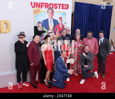 Los Angeles, Stati Uniti. 30 aprile 2024. The Cast partecipa alla prima del film comico biografico "Unfrosted" presso l'Egyptian Theater nella sezione Hollywood di Los Angeles martedì 30 aprile 2024. Storyline: Nel 1963, i rivali in affari Kellogg's e Post competono per creare una torta che potrebbe cambiare la colazione per sempre. Foto di Greg Grudt/UPI credito: UPI/Alamy Live News Foto Stock