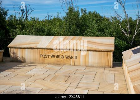 Australia's Memorial Walk, North Head Sanctuary Manly Sydney onora coloro che hanno servito e sostenuto la difesa dell'Australia, monumento post-guerra 2 Foto Stock