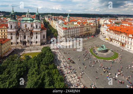 Staromestke Namesti Praga Repubblica Ceca Foto Stock