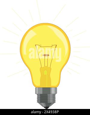 Una lampadina elettrica Illustrazione Vettoriale