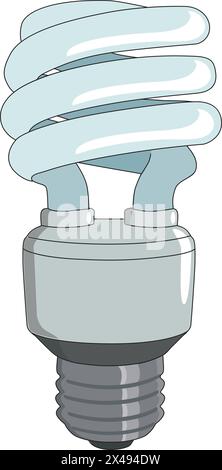 Una luce fluorescente Illustrazione Vettoriale