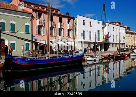 Italia Emilia Romagna Cesenatico ' Museo della Marineria Boats Foto Stock