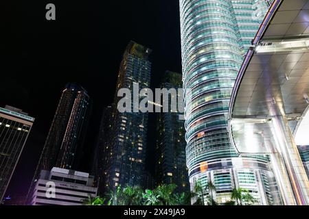 Kuala Lumpur, Malesia - 28 novembre 2019: Città di Kuala Lumpur di notte Foto Stock
