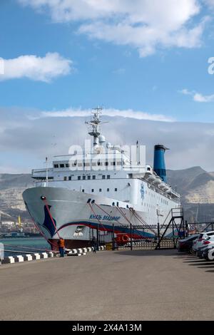 La nave Prince Vladimir al molo. Russia, regione di Krasnodar, Novorossiysk, 22 marzo 2024. Foto Stock