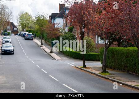 Trasporto nella citta' di Londra, guida e parcheggio stradale, strade, sigilli stradali, indicazione delle indicazioni in Gran Bretagna, vita cittadina in Inghilterra Foto Stock