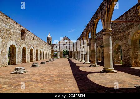 Il tempio principale incompiuto dell'Ex Convento Cuilapam de Guerrero, Oaxaca, Messico Foto Stock