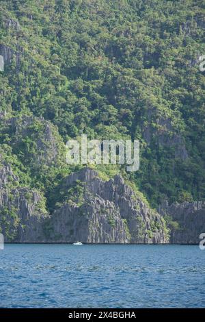 Splendida vista quando si esplorano le vicine isole di Coron, Palawan, Filippine Foto Stock